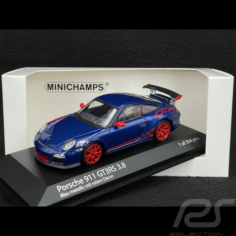 Porsche 911 GT3 RS 3.8 Type 997 2009 Bleu Aqua 1/43 Minichamps 403069115
