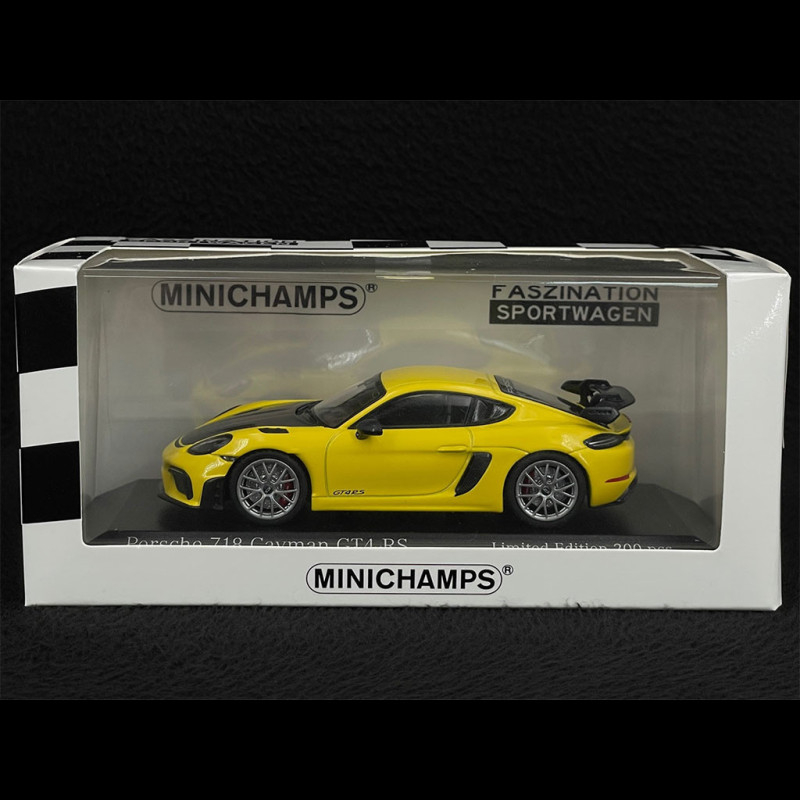 Minichamps 1/43 Porsche Cayman GT4 Jaune (WAP0204020F) - Occasion Boîte D'origine