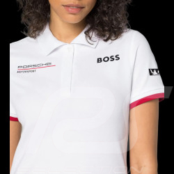 Porsche Polo-shirt Motorsport Boss weiß WAP431P0MS - Damen