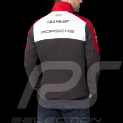Veste Porsche Hugo Boss Tag Heuer Motorsport 4 Softshell Noir Blanc Rouge WAP127NFMS - homme