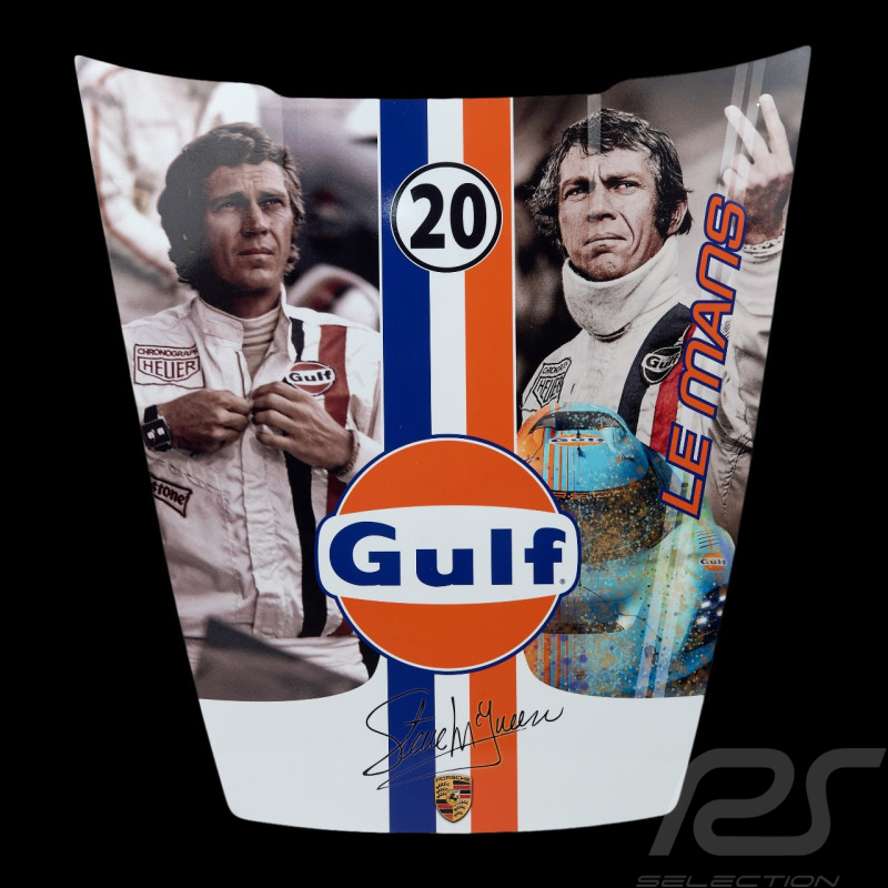 Capot Gulf Steve McQueen Décoration murale Aluminium Dibond CS-06