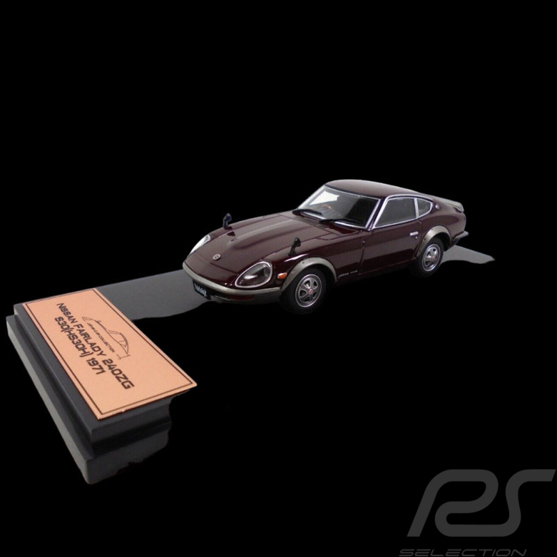Nissan 240 ZG Fairlady S30 HS30H 1971 Rouge Lie de vin 1/43 Atlas Japan Collection