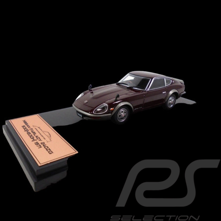 Nissan 240 ZG Fairlady S30 HS30H 1971 Rouge Lie de vin 1/43 Atlas Japan Collection