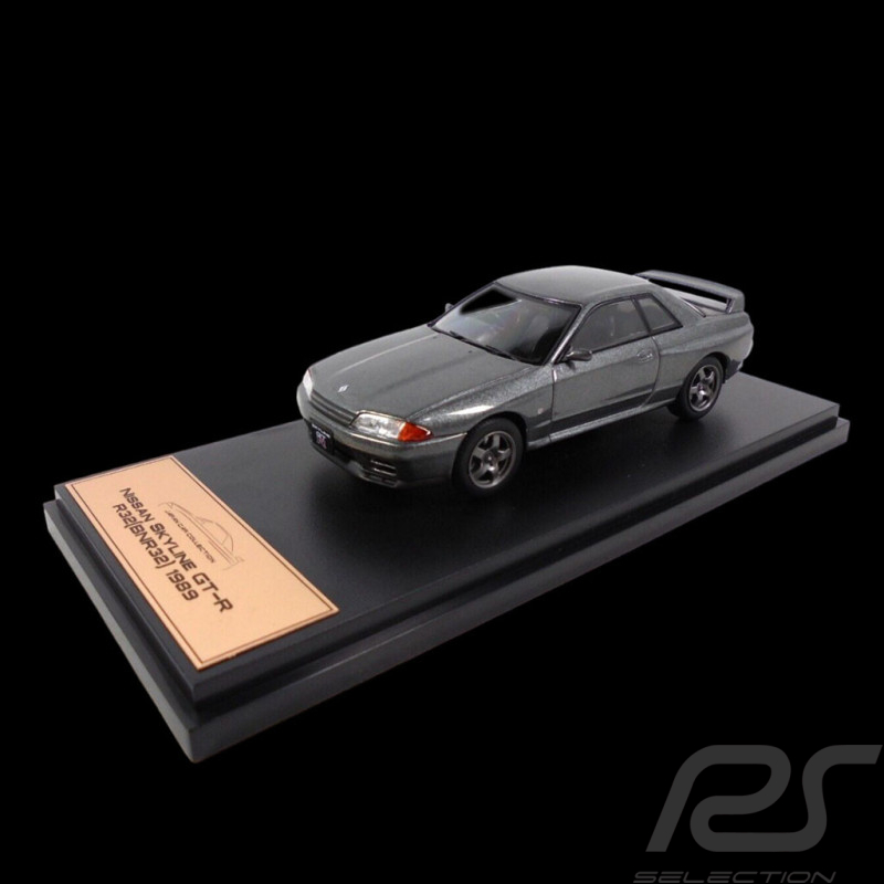 Nissan Skyline GT-R R32 BNR32 1989 Dunkelgrau metallic 1/43 Atlas Japan Collection