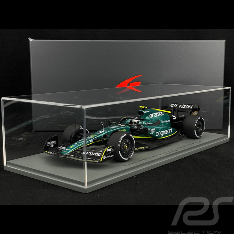 Sebastian Vettel Aston Martin AMR22 n° 5 Dernière course Grand Prix F1 Abu Dhabi 2022 1/18 Spark 18S775