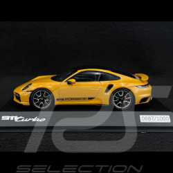 Porsche 911 Turbo Coupé Type 992 2020 Jaune Bahama 1/43 Spark WAP0201600PTRB