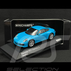 Porsche 911 Carrera S Type 991 2018 Miamiblau 1/43 Minichamps 413067132