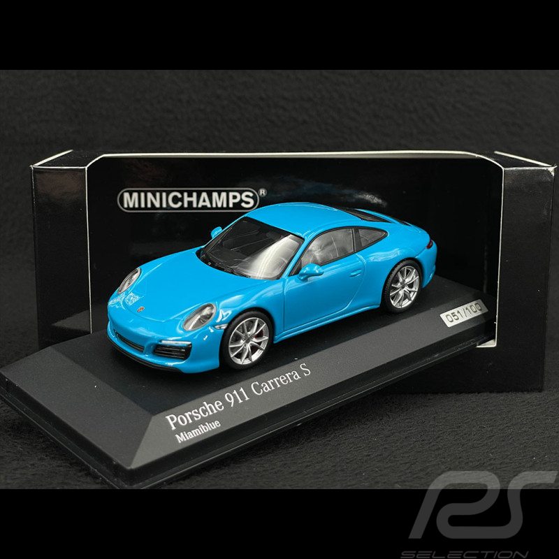 Porsche 911 Carrera S Type 991 2018 Miamiblau 1/43 Minichamps 413067132