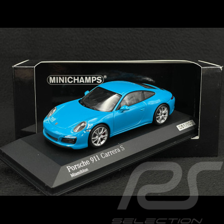 Porsche 911 Carrera S Type 991 2018 Bleu Miami 1/43 Minichamps 413067132