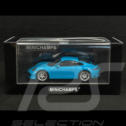 Porsche 911 Carrera S Type 991 2018 Miamiblau 1/43 Minichamps 413067132