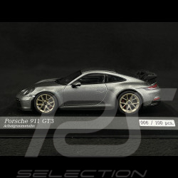 Porsche 911 GT3 Type 992 2020 Exclusive Edition Dolomite grey metallic 1/43 Minichamps 413069220