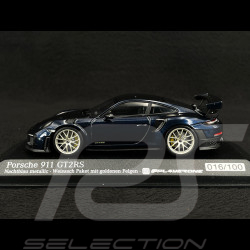 Porsche 911 GT2 RS Type 991 2018 Weissach Package PL4YERONE Edition Bleu nuit métallisé 1/43 Minichamps 413067237