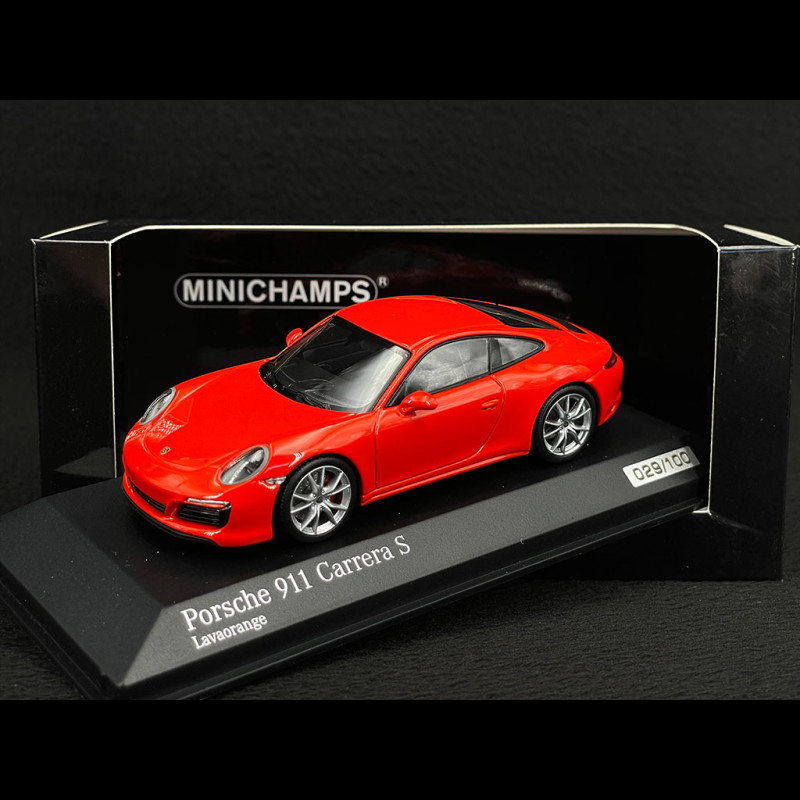 Porsche 911 Carrera S Type 991 2018 Lava Orange 1/43 Minichamps