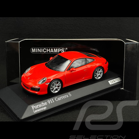 Porsche 911 Carrera S Type 991 2018 Lava Orange 1/43 Minichamps 413067131