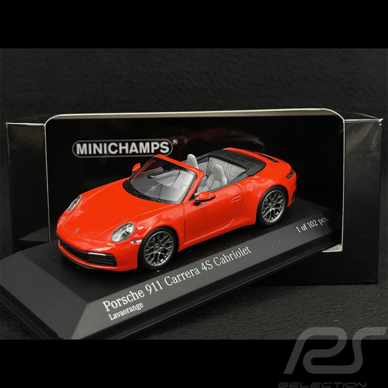 Porsche 911 Carrera 4S Cabriolet Type 992 2019 Exclusive RS Selection Orange Fusion 1/43 Minichamps 413069339