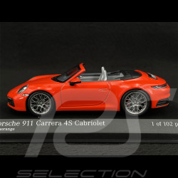 Porsche 911 Carrera 4S Cabriolet Typ 992 2019 Exclusive RS Selection Lavaorange 1/43 Minichamps 413069339