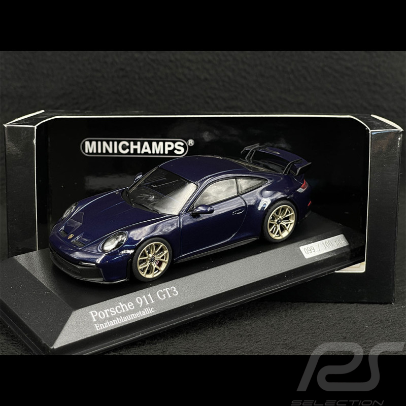 Porsche 911 GT3 Typ 992 2020 Exclusive RS Selection Enzianblau metallic 1/43 Minichamps 413069221
