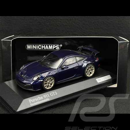 Porsche 911 GT3 Type 992 2020 Exclusive RS Selection Bleu Gentiane métallisé 1/43 Minichamps 413069221