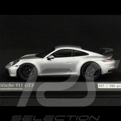 Porsche 911 GT3 Typ 992 2020 Exclusive RS Selection GT Silbergrau metallic 1/43 Minichamps 413069219