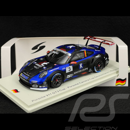 Porsche 911 GT3 Cup Type 992 n°3 Vainqueur Porsche Carrera Cup Allemagne 2022 1/43 Spark SG881