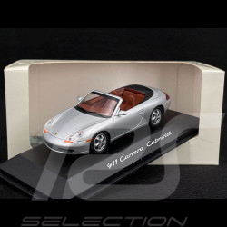 Porsche 911 Carrera Cabriolet Type 996 2000 Silver grey metallic 1/43 Schuco WAP02004097