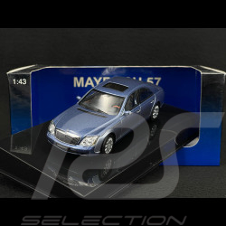 Maybach 57 SWB Mercedes-Benz 2005 Bleu métallisé 2 tons 1/43 Autoart 56151