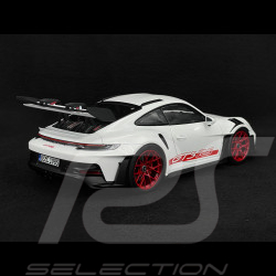 Porsche 911 GT3 RS Type 992 2022 Blanc / Bandes Rouges Pyro 1/18 Norev 187352