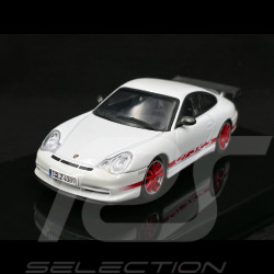 Porsche 911 type 996 GT3 RS 2004 blanche bandes rouges 1/43 Autoart 60470