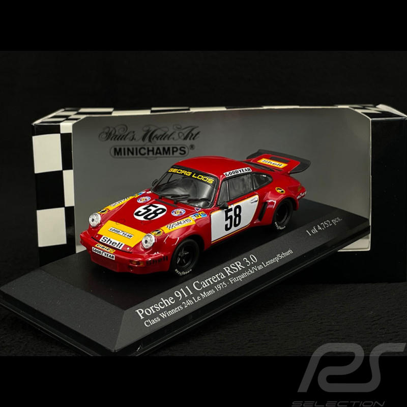 Porsche 911 Carrera RSR 3.0 Sieger Le Mans 1975 n° 58 1/43 Minichamps 430756958