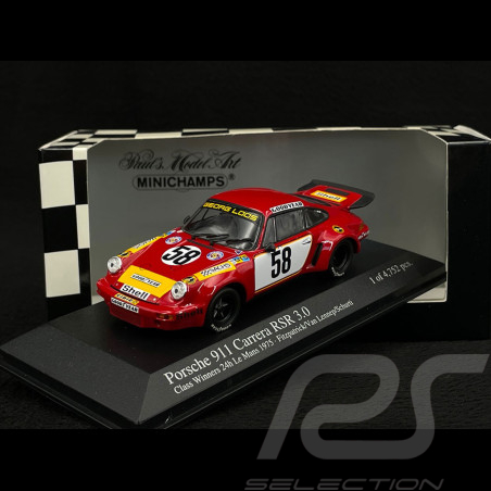 Porsche 911 Carrera RSR 3.0 Vainqueur Le Mans 1975 n° 58 1/43 Minichamps 430756958