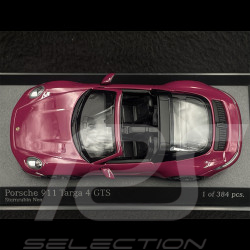 Porsche 911 Targa 4 GTS Type 992 2022 Rouge Rubis 1/43 Minichamps 410061064