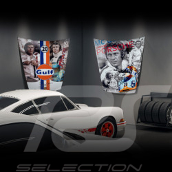 Gulf Steve McQueen Haube Wanddekoration Aluminium Dibond CS-07