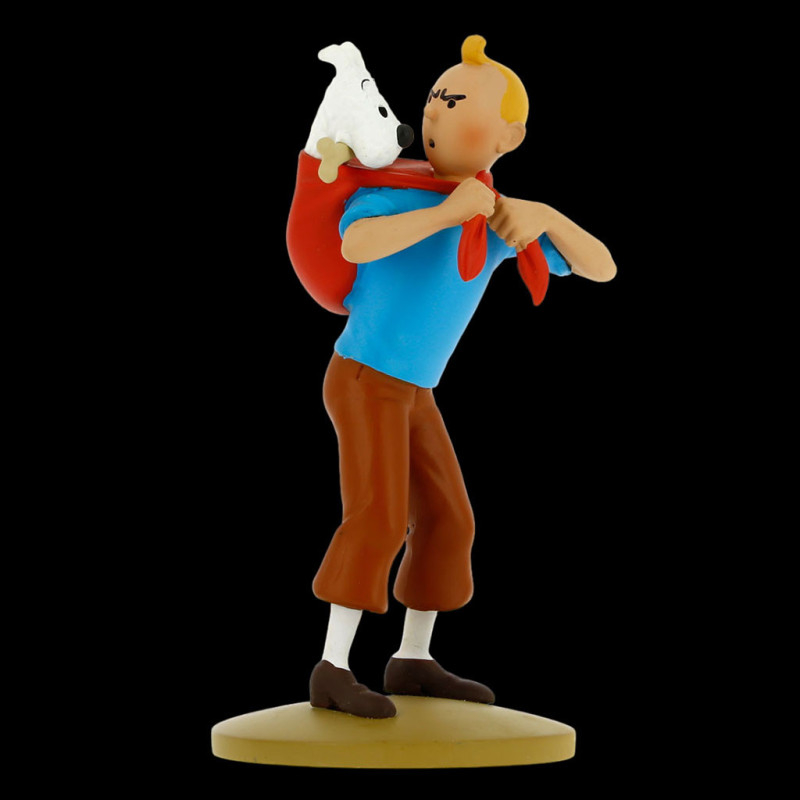 Tintin Figurine - Tintin brings back Snowy - Prisoners Of The Sun
