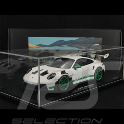 Porsche 911 GT3 RS Type 992 2022 US Edition Blanc / Bandes Vert Lezard 1/18 Spark WAP0211540P002