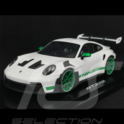 Porsche 911 GT3 RS Type 992 2022 US Edition White / Lizard Green Stripes 1/18 Spark WAP0211540P002