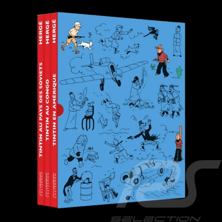 Set 3 kolorierte Tintin-Alben - 1929-1932 77114