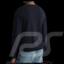Gant Jumper in Cotton V-neck Black 88162