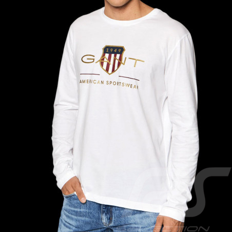 T-shirt Gant Manches Longues Blanc 2004028