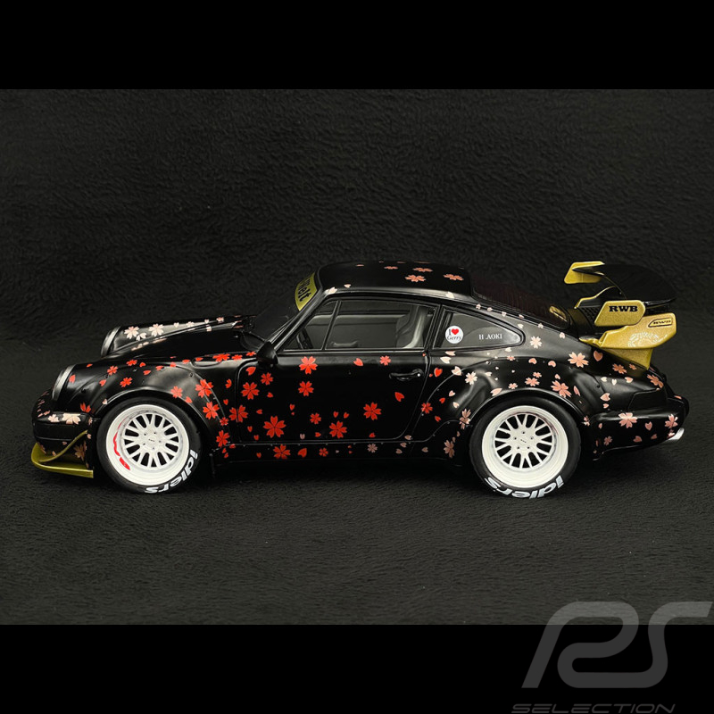 Porsche 911 Type 964 RWB Bodykit Aoki 2021 Noir 1/18 Solido S1807507