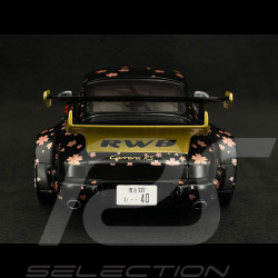 Porsche 911 Type 964 RWB Bodykit Aoki 2021 Noir 1/18 Solido S1807507