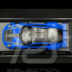 Porsche 911 GT3 RS Type 992 Weissach Package 2023 Bleu Requin 1/43 Minichamps 413062110