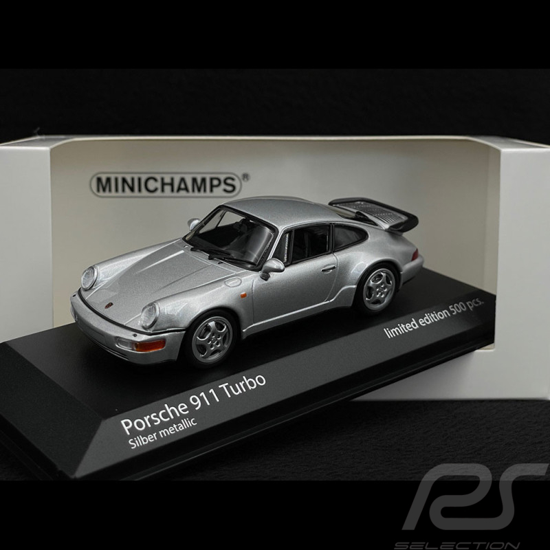 Porsche 911 Turbo Type 964 1990 Argent Métallique 1/43 Minichamps 943069104