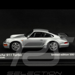 Porsche 911 Turbo Type 964 1990 Argent Métallique 1/43 Minichamps 943069104