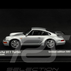 Porsche 911 Turbo Type 964 1990 Silver Metallic 1/43 Minichamps 