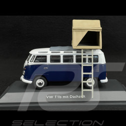 Volkswagen Combi Transporter T1 Bus Camper 1962 Blue / White 1/43 Schuco 450377800