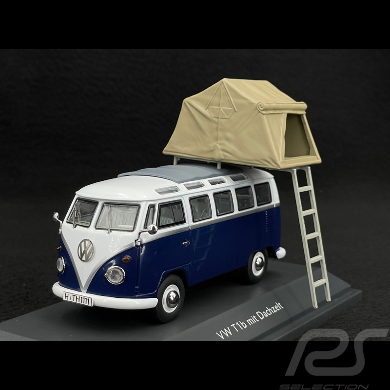 Volkswagen Bulli Transporter T1 Bus Camper 1962 Blau / Weiß 1/43 Schuco 450377800