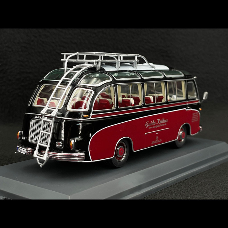 Marklin 8014 – Volkswagen Bus Rouge Et Noir – Miniature 1/43 Occasion