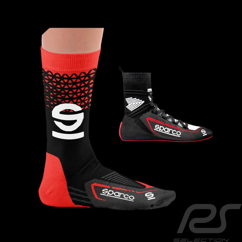 Chaussettes Sparco X-Light Noir / Rouge - mixte
