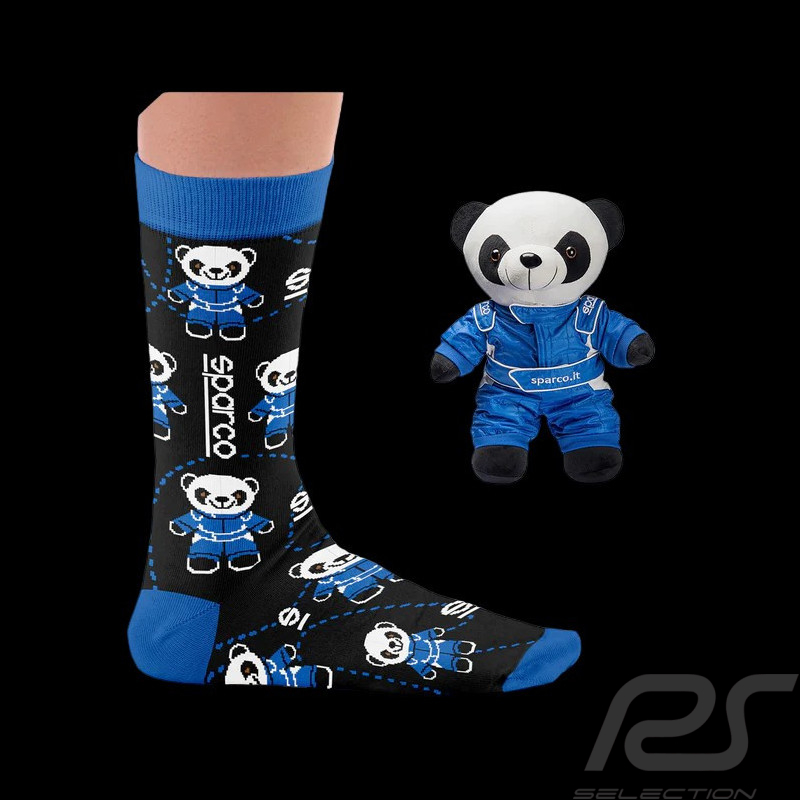 Inspiration Sparco Panda socks Black / Blue - unisex