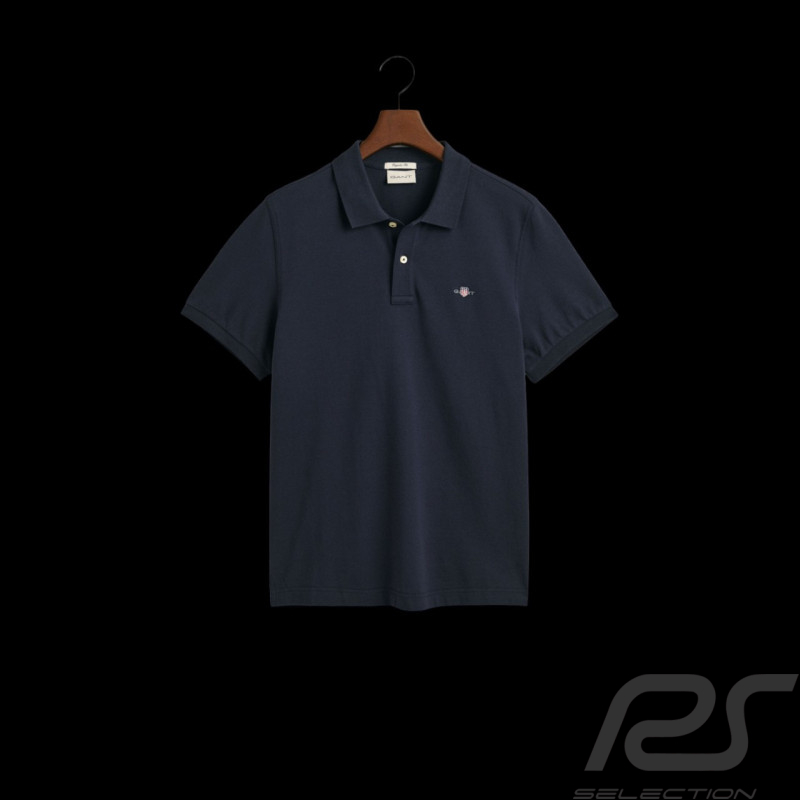 Gant Polo Shirt Shield Night Blue - Men 2210-433